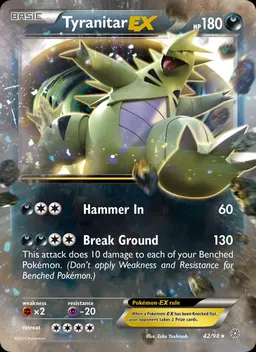Tyranitar EX card photo