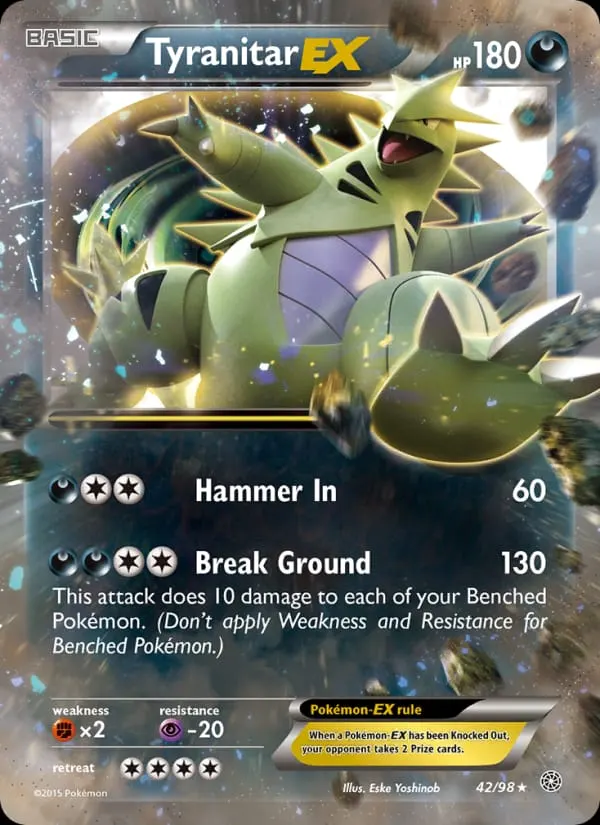 Tyranitar EX card photo