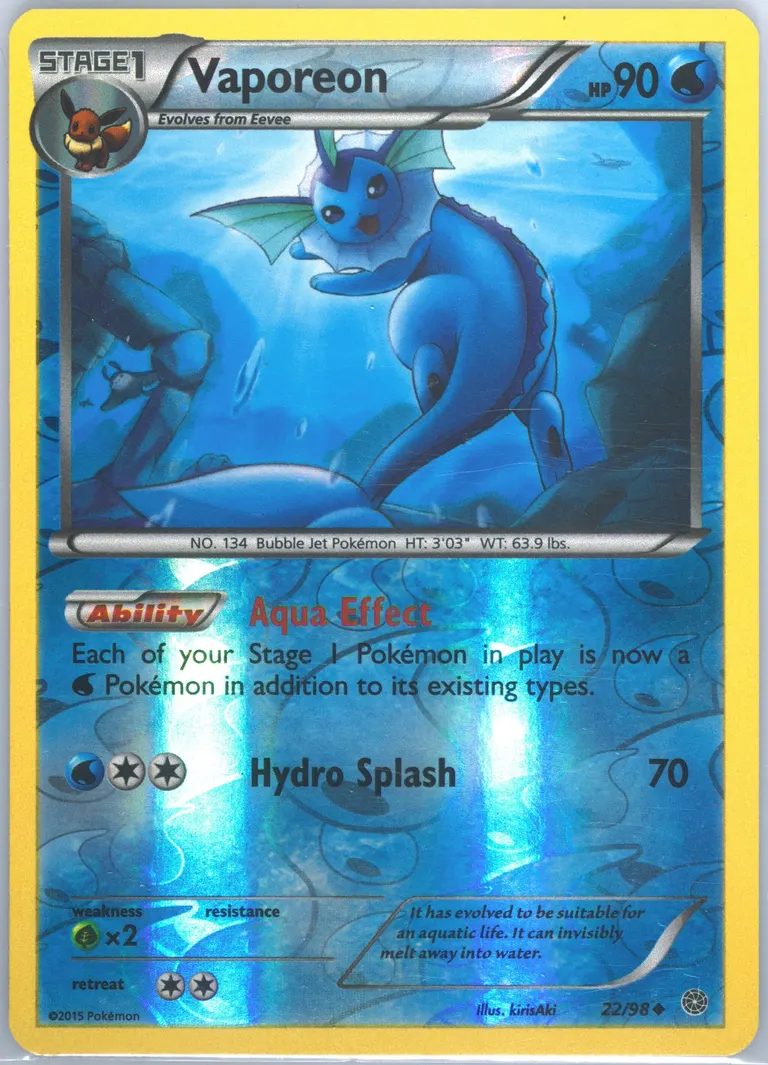 Vaporeon card photo