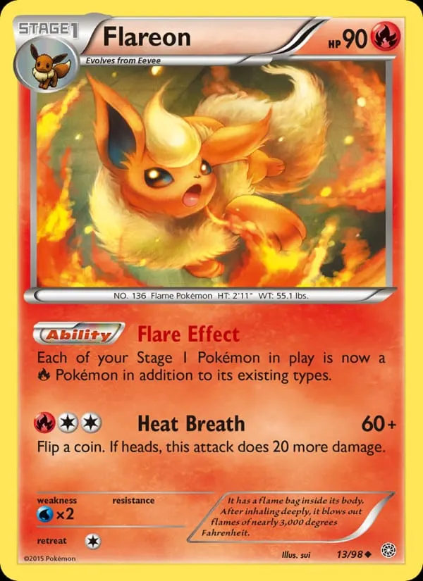 Flareon card photo