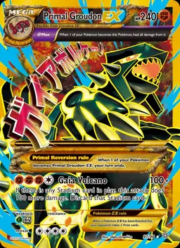 Primal Groudon EX card photo