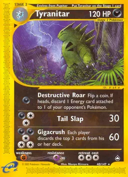 Tyranitar card photo