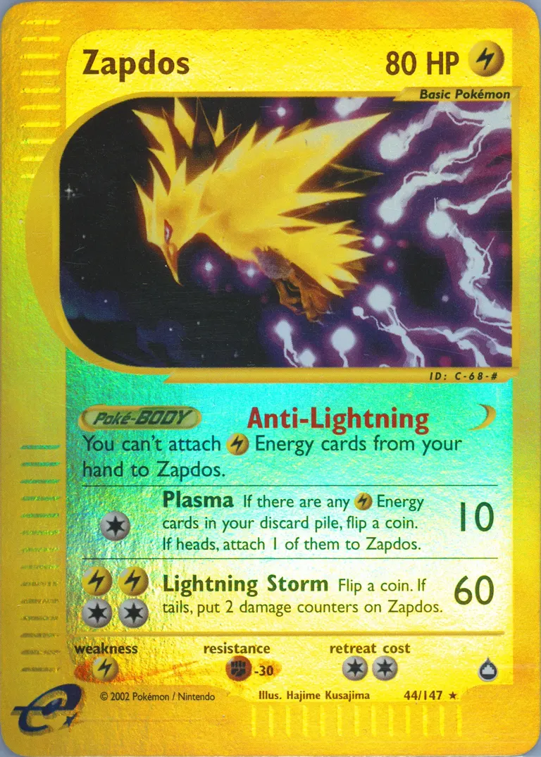 Zapdos card photo