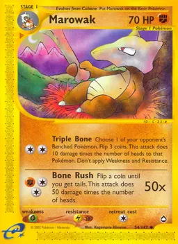 Marowak card photo