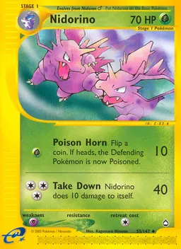Nidorino card photo