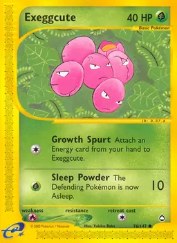 Exeggcute card photo