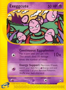 Exeggcute card photo