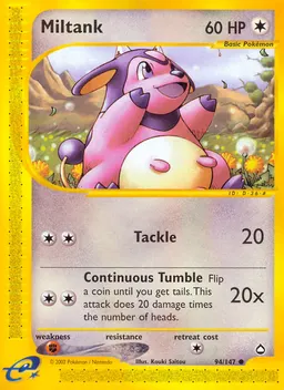 Miltank card photo