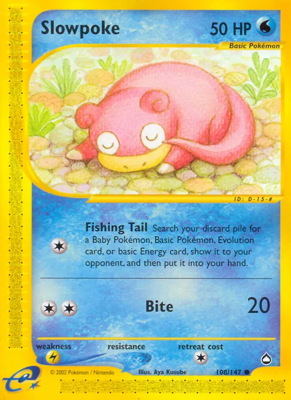 Slowpoke card photo