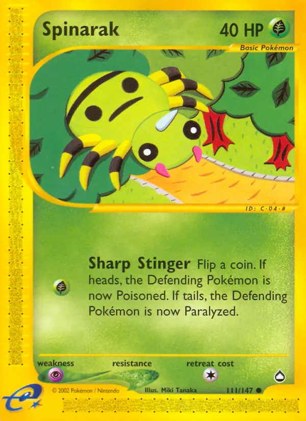 Spinarak card photo