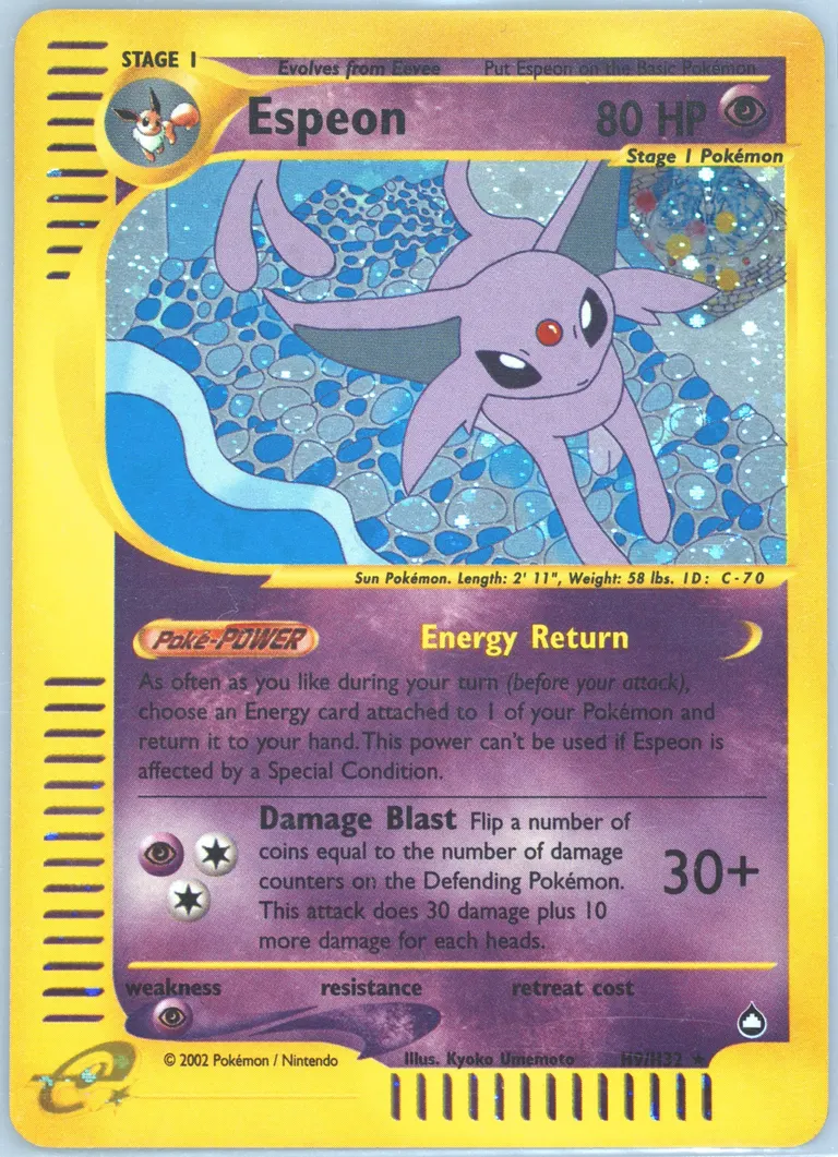 Espeon card photo