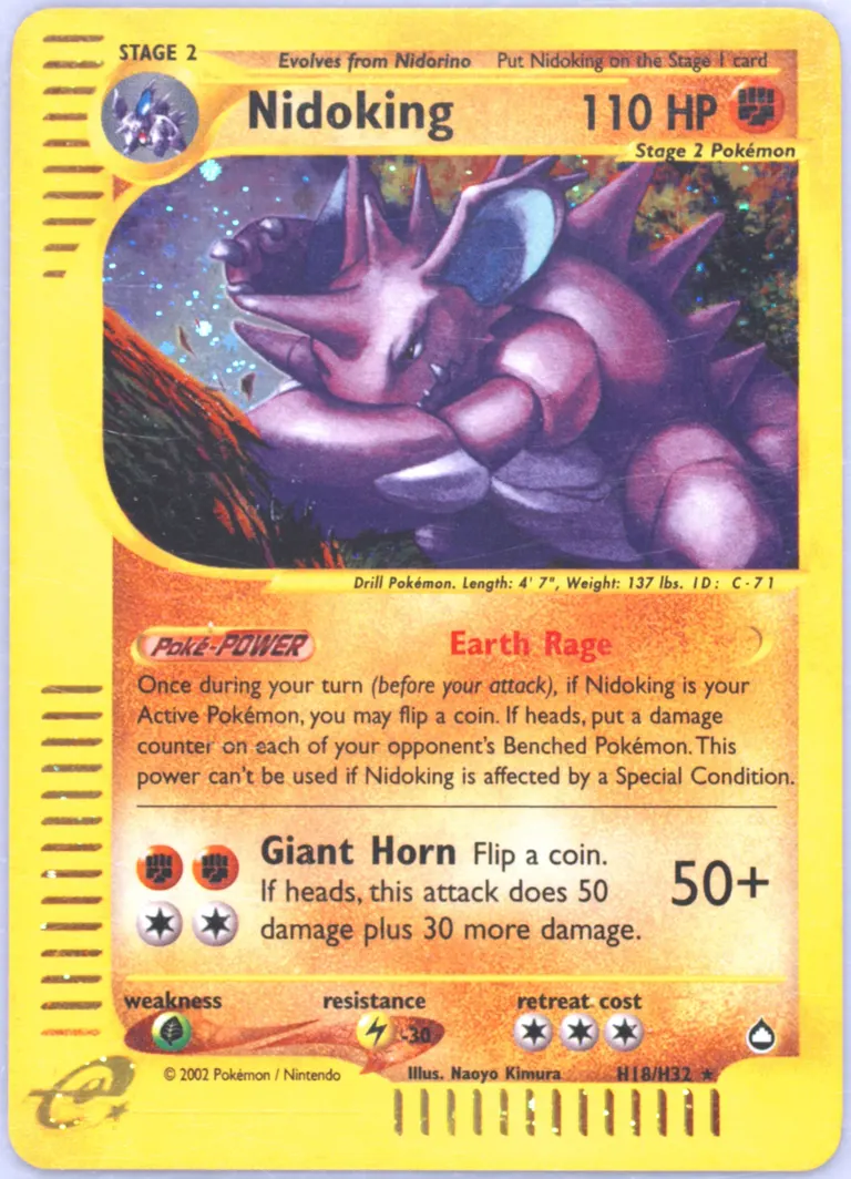 Nidoking card photo