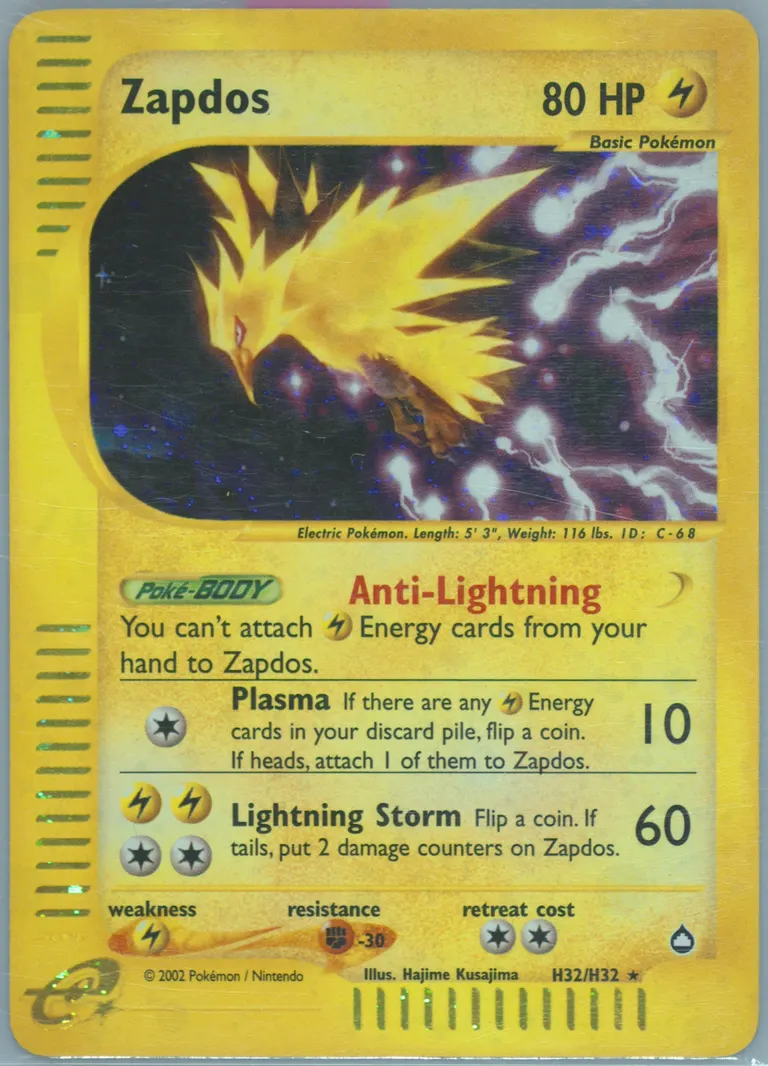 Zapdos card photo