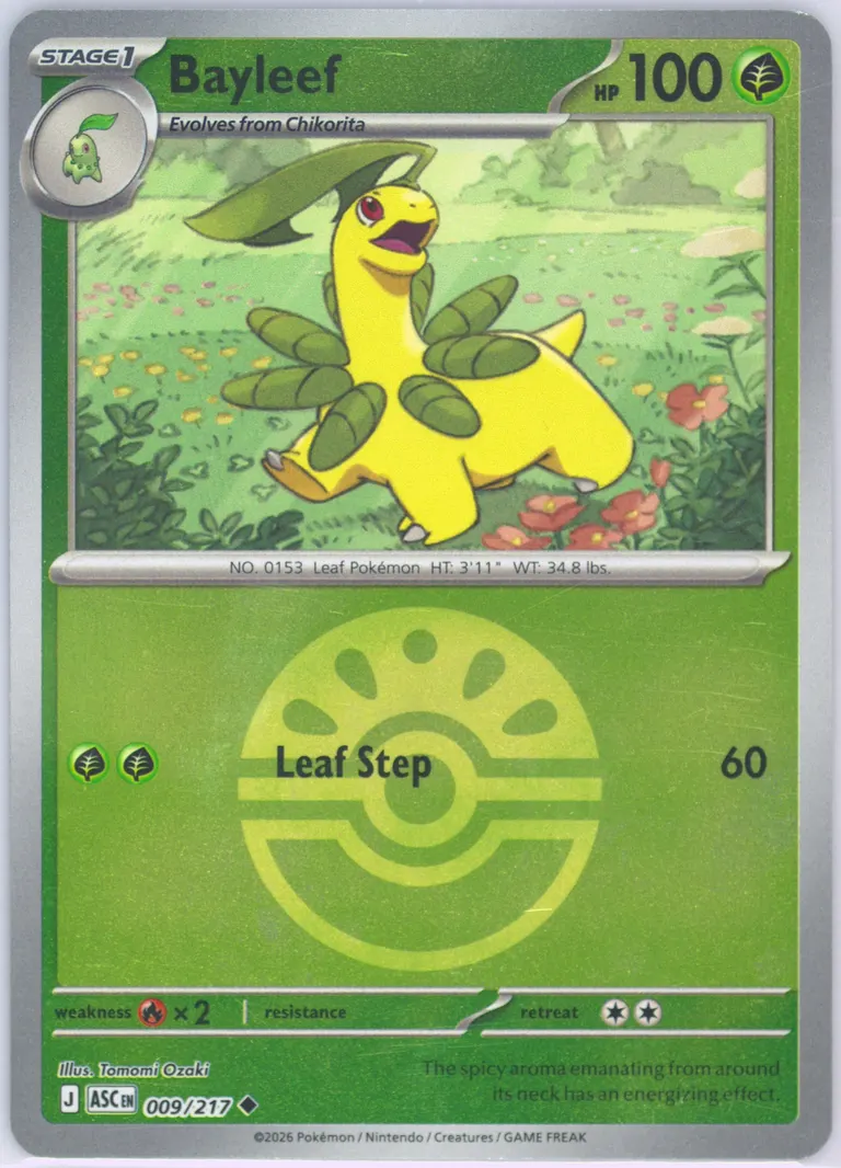 Bayleef #9, Ascended Heroes