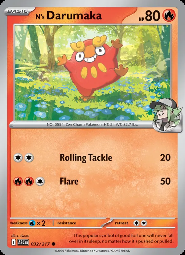 N's Darumaka #32, Ascended Heroes
