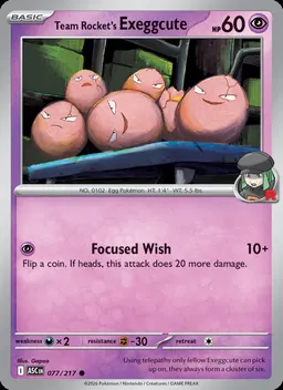 Team Rocket's Exeggcute #77