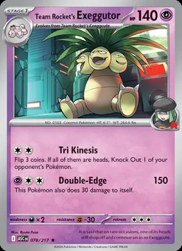 Team Rocket's Exeggutor #78