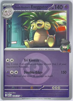 Team Rocket's Exeggutor #78
