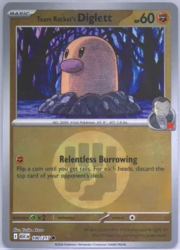 Team Rocket's Diglett #100
