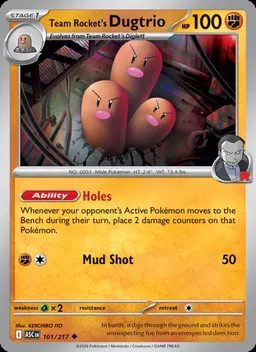 Team Rocket's Dugtrio #101