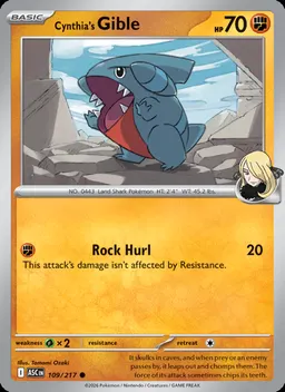Cynthia's Gible #109
