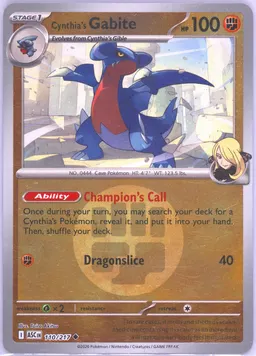 Cynthia's Gabite #110