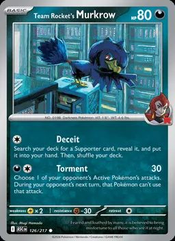 Team Rocket's Murkrow #126