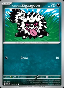 Galarian Zigzagoon #130