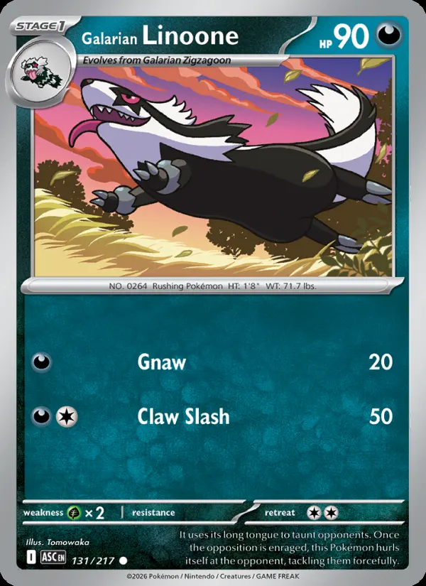 Galarian Linoone #131, Ascended Heroes