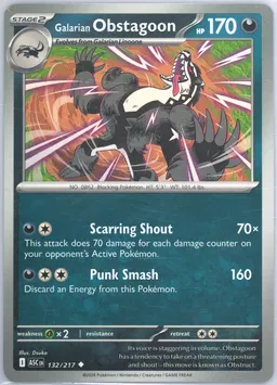 Galarian Obstagoon #132