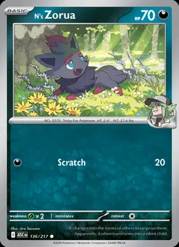 N's Zorua #136