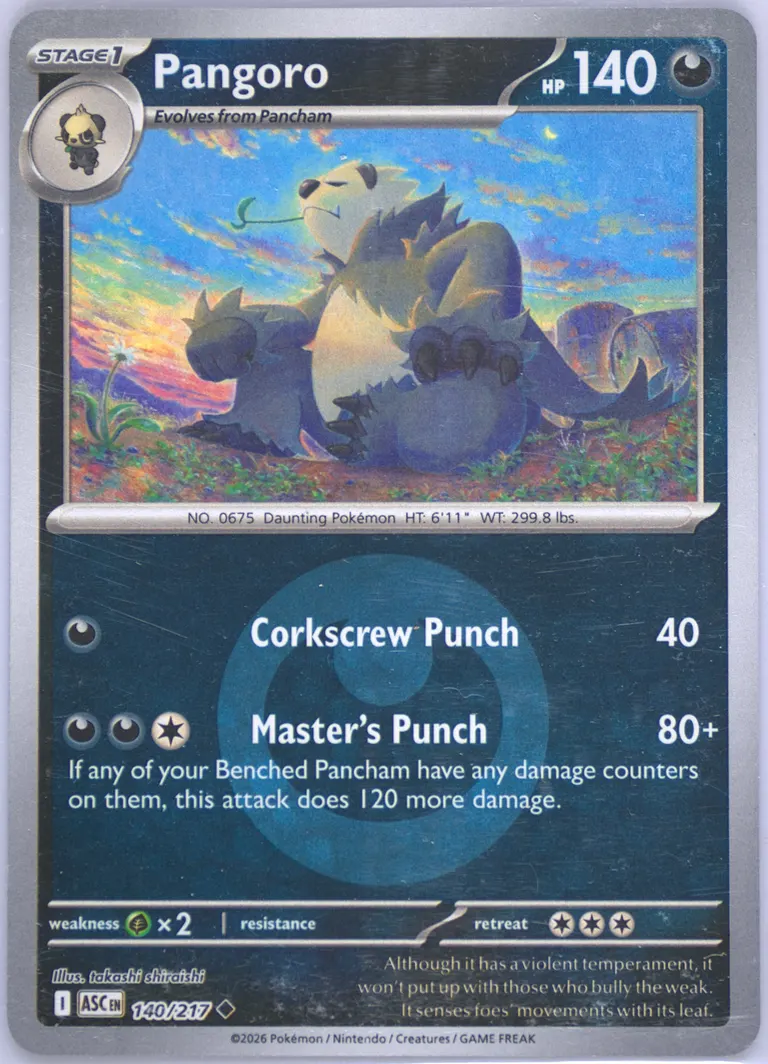 Pangoro #140, Ascended Heroes