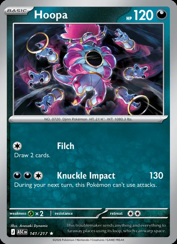 Hoopa #141, Ascended Heroes