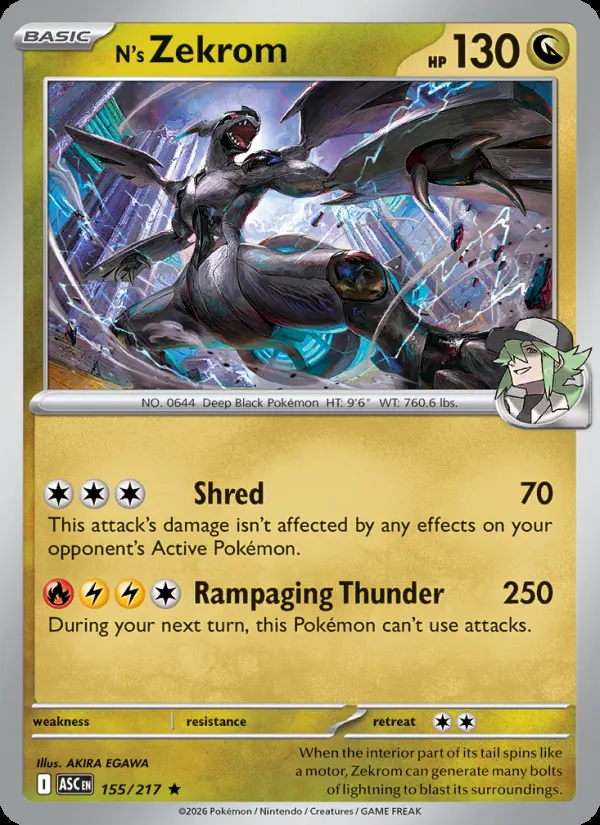 N's Zekrom #155, Ascended Heroes