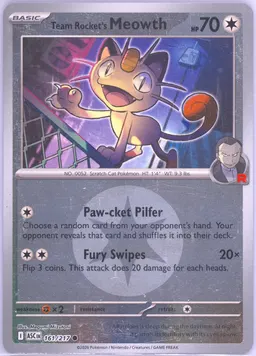 Team Rocket's Meowth #161