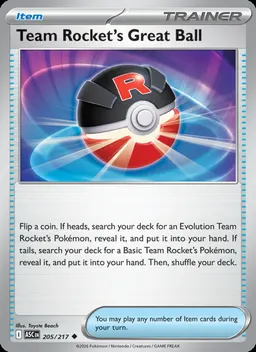 Team Rocket's Great Ball #205