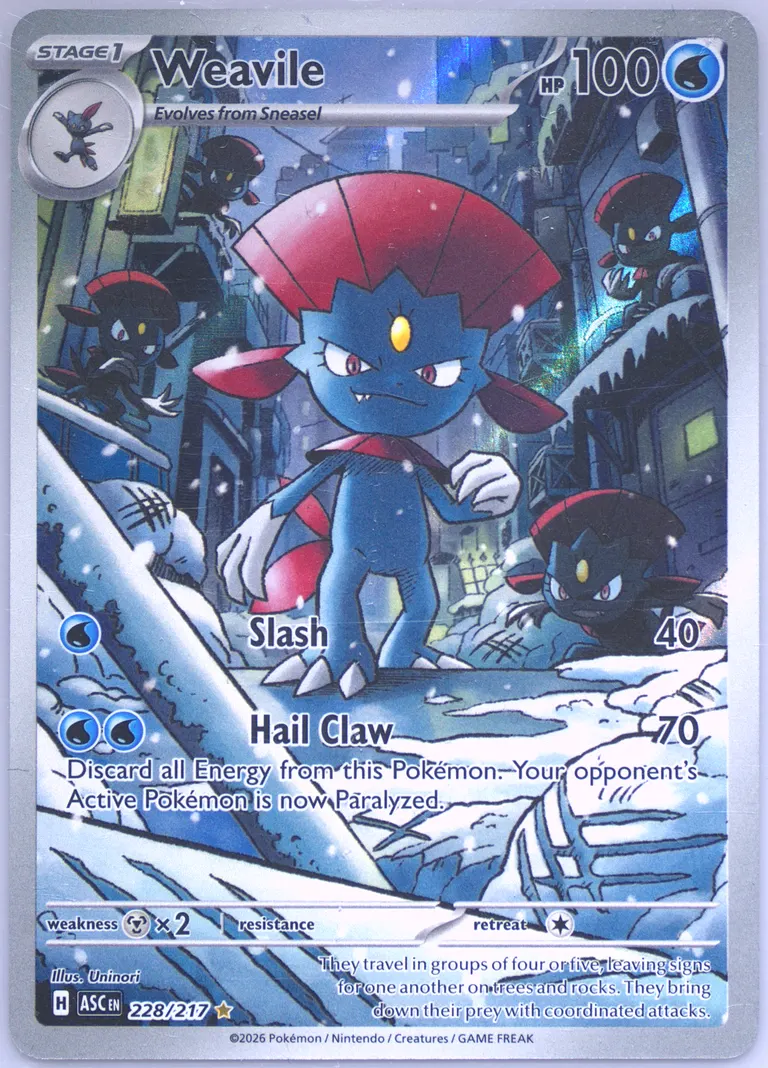 Weavile card photo