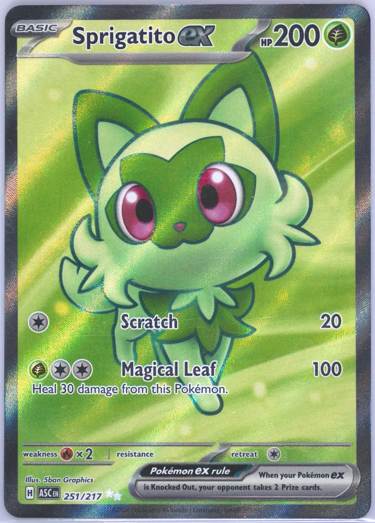 Sprigatito ex card photo