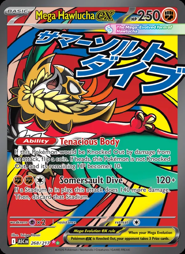Mega Hawlucha ex card photo