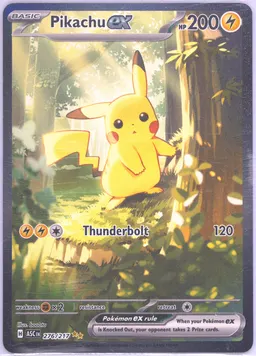 Pikachu ex card photo