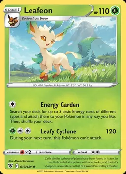 Leafeon card photo