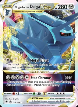 Origin Forme Dialga VSTAR card photo