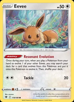 Eevee card photo