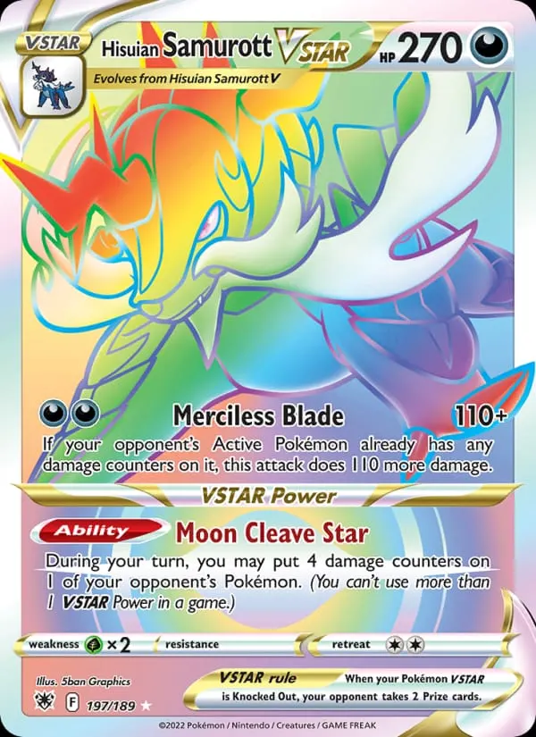 Hisuian Samurott VSTAR card photo