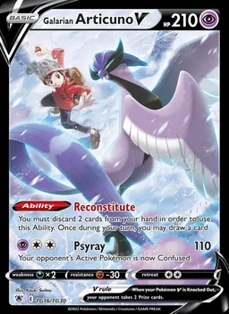 Galarian Articuno V #TG16