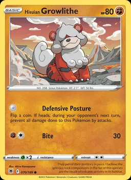 Hisuian Growlithe #70