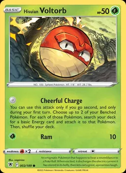 Hisuian Voltorb card photo