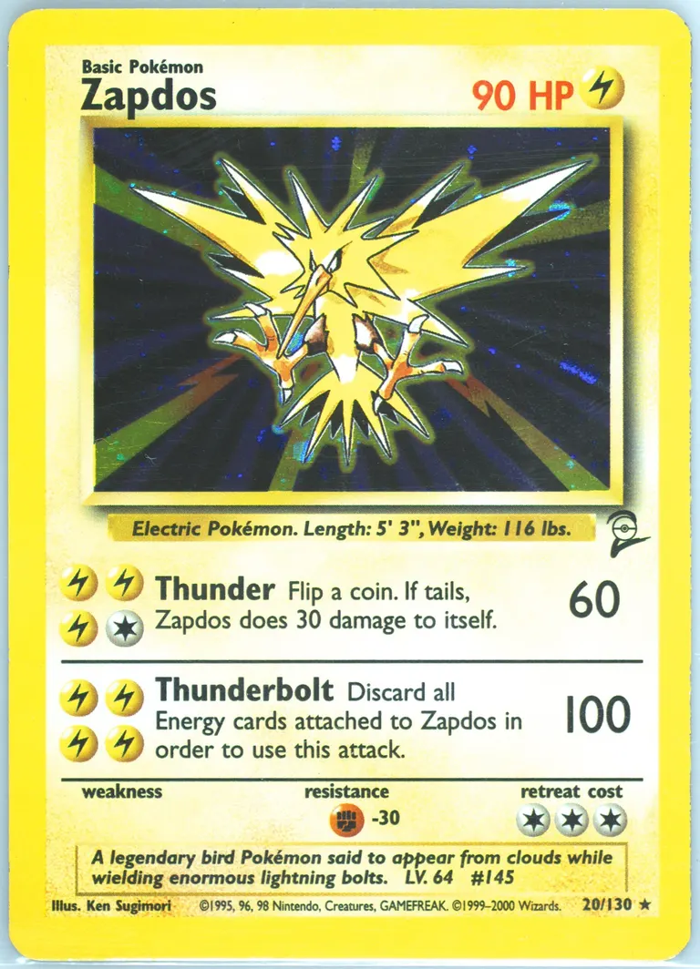 Zapdos card photo