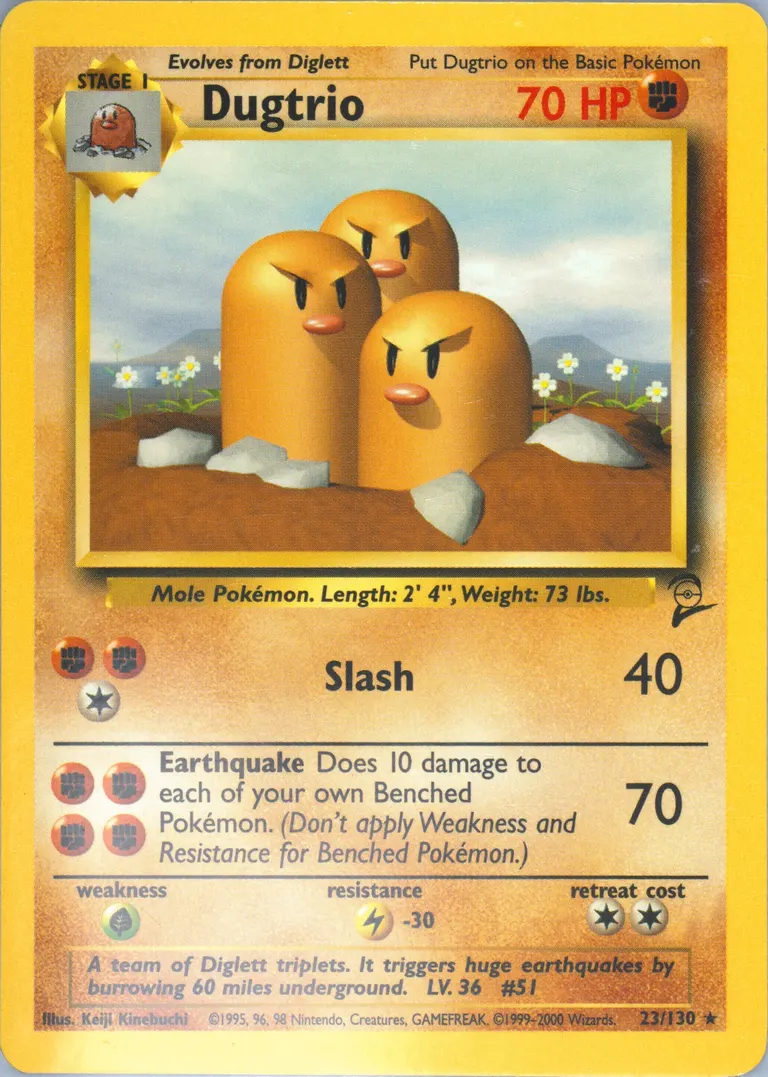 Dugtrio card photo