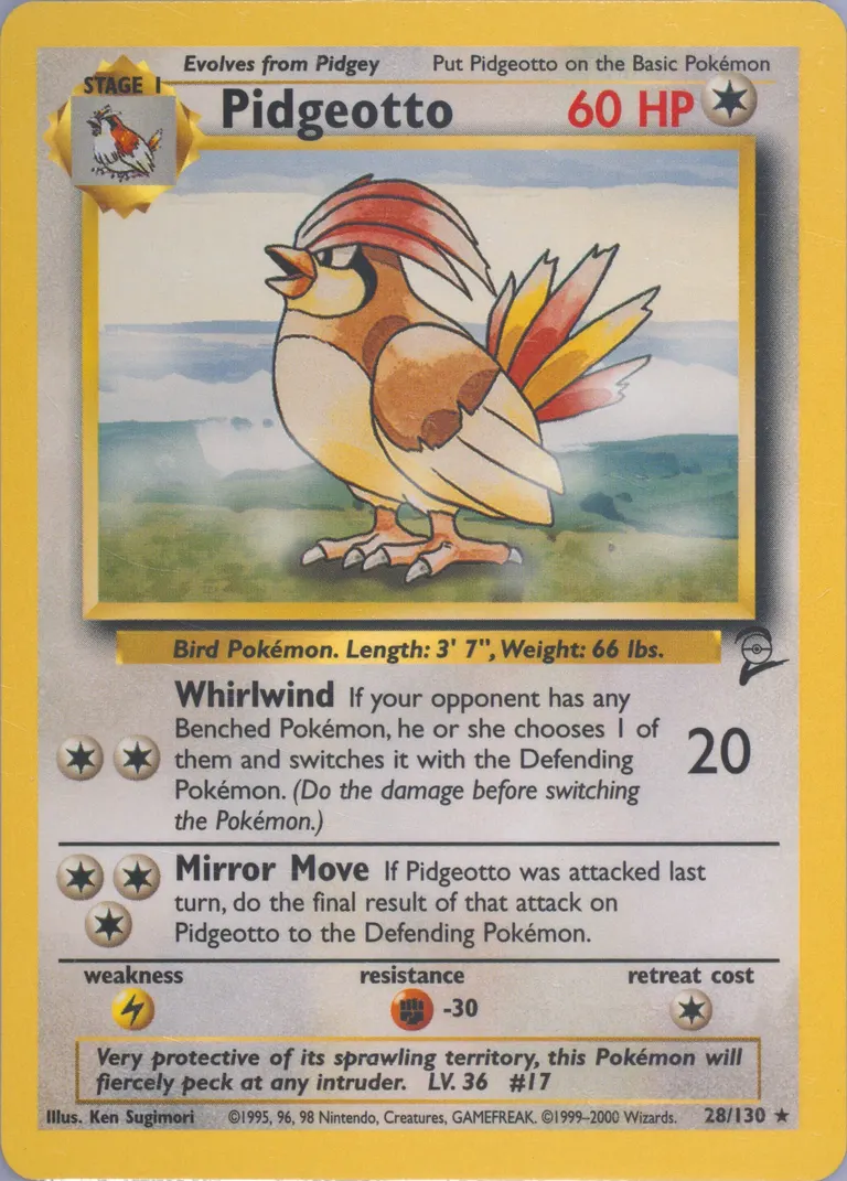 Pidgeotto card photo